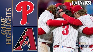 Arizona Diamondbacks vs Philadelphia Phillies 2 NLDS 10172023 PLAY OFFS Game  Highlights [upl. by Artamas528]