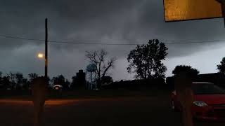 Heavy storm interrupts peace At Crossroads Park in Deshler Ohio [upl. by Baudin]