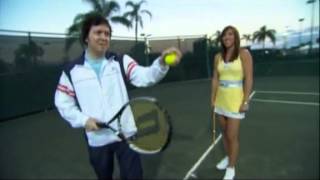 Jelena Jankovic and comedian Dave Hill discuss mixed doubles [upl. by Hillell988]