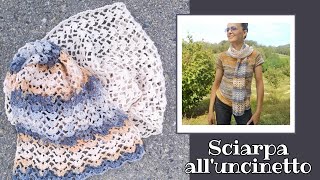 Tutorial Sciarpa di Cotone allUncinetto Crea un Accessorio Elegante e Unico [upl. by Eiggem]