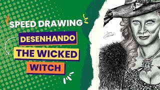 DRAWING ZELENA  WICKED WITCH BEX MADER  Speed Drawing [upl. by Hairas]