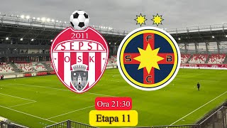 LiveSepsi Sf GheorgheFCSB  Superliga Etapa 11  FCSB câștigă la Sepsi cu 10  Tanase marchează [upl. by Cornish]