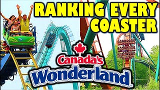 Ranking EVERY Coaster at Canadas Wonderland [upl. by Shien]