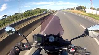 Top speed Versys 650 202 kmh painel Velocidade real 193km gps [upl. by Krauss218]