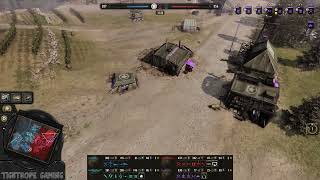 COH3 2v2 Dirkradix AK amp BlueSkidrow WM vs DemolitionHammer US amp Ghost US [upl. by Ariahaj]