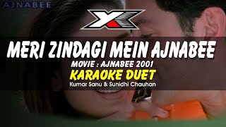 Meri Zindagi Mein Ajnabee Karaoke  Duet [upl. by Rasure478]