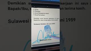 procreate tandatangandigital sketsagambar mentriagama nasaruddinumar signature [upl. by Refeinnej]