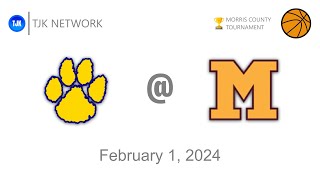 TJK NETWORK PRESENTS Boys Basketball  Pequannock  Madison Morris County Tournament Game Broadcast [upl. by Eirehs]