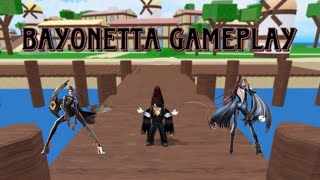 Bayonetta Gameplay  Roblox Legends Arena [upl. by Onilatac]