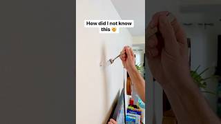 Easiest way to hang a picture diy frame wallart walldecor [upl. by Buchbinder]