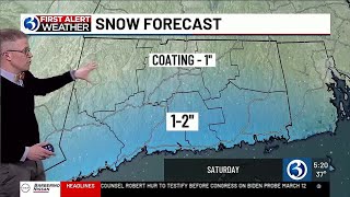 FORECAST Chance for light snow showers Saturday [upl. by Liakim785]