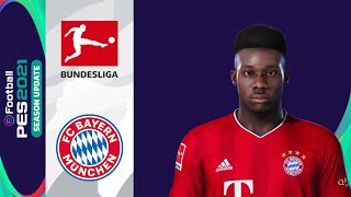 Alphonso Davies PES 2021 [upl. by Annairam]