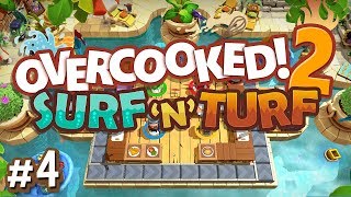 Overcooked 2 DLC  4  The Hardest KEVEL Surf n Turf Gameplay [upl. by Templia]