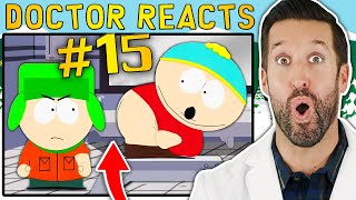 ER Doctor REACTS to Funniest South Park Medical Scenes 15 [upl. by Skillern]