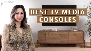 BEST TV STANDS amp MEDIA CONSOLES What to Look For Where to Buy [upl. by Llehsyt]