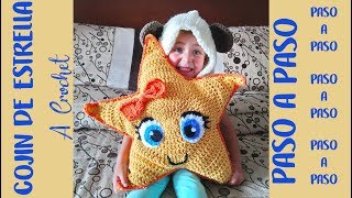 Cojín Estrella a Crochet  Paso a Paso [upl. by Maffa]