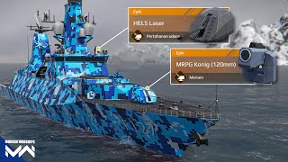 Rekomendasi Kapal 600 Artcoin FGS F127 Dengan Spesial Air Defense Laser  Modern Warships [upl. by Towers361]