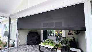 Ultrashield motorized hurricane screen protection [upl. by Hgielanna]