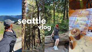 USA VLOG 🇺🇸 my first trip to seattle olympic national park bookstores bainbridge island [upl. by Nisior435]