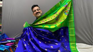 Maharani paithani Sarees  Kasturi paithani  fancy sarees live [upl. by Ela]