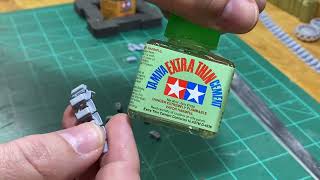 Building the track for the 116 Kettenkrad by Freedom Model kits [upl. by Joselow]