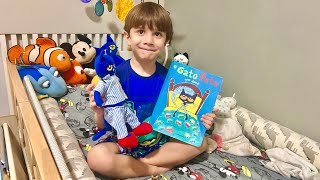 Pete the Cat and the Bedtime Blues 🛌🪥💦👏🏻🥁🍕📕😴 ❤️Animated and read aloud Childrens Book petethecat [upl. by Forrest]