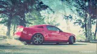 Ford Mustang on 20 Vossen VVSCV7 Concave Wheels  Rims [upl. by Sivia]