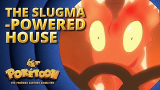 The SlugmaPowered Home 🏠  POKÉTOON Shorts [upl. by Merce361]