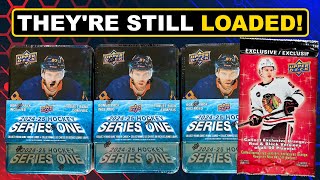 Opening 3 Retail Tins of 202425 Upper Deck Series 1 Hockey [upl. by Gerdy]