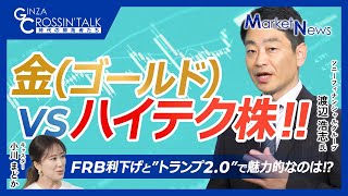 【金ゴールドVSハイテク株、今後魅力的な投資先は】金価格上昇は続く？テック株の株価はピークアウトか／FRB利下げとトランプ20、アメリカ経済にスタグフレーション懸念／ドル安株安債券安なら分散投資 [upl. by Ijic]