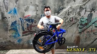 Cara Dan Tutorial Melipat Sepeda Lipat Genio F371  FOLDING BIKE [upl. by Pansir]