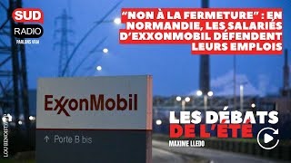 “Non à la fermeture”  en Normandie les salariés d’ExxonMobil défendent leurs emplois [upl. by Nauqad921]