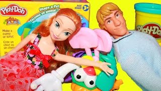 Play Doh Mr Potato Head Toy Review with Barbie [upl. by Emeric]