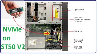 How to add M2 NVMe on Lenovo ST50 V2 [upl. by Eslek]