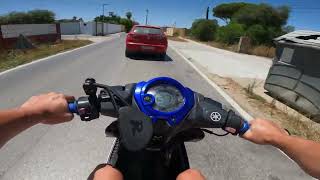 Riding my Yamaha Aerox 50cc 2t 2016 4K [upl. by Otxilac]