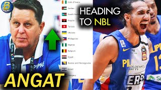 Jordan Heading MAGLALARO sa NBL  ANGAT agad sa FIBA Rankings under Coach Tim Cone [upl. by Amairam]