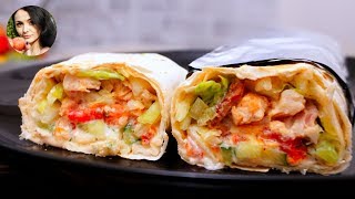 ШАУРМА с Курицей и соусом Цацики  Shawarma with Tzatziki sauce  Кулинарим с Таней [upl. by Erland]