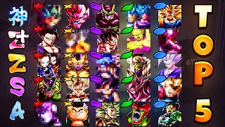 LEGENDS FESTIVAL 23’ EDITION MY TOP 5 BEST UNITS OF EACH COLOR TIER LIST Dragon Ball Legends [upl. by Rtoip728]