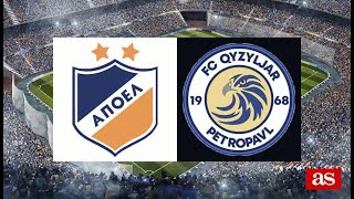 Kyzylzhar Petropavlovsk VS APOEL Nicosia Live  UEFA Conference League Live [upl. by Janaya]