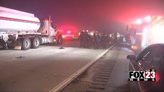 Video 2 dead after headon crash in Rogers County troopers say [upl. by Analed]