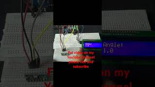 Angle Measurement with MPU6050 and Arduino  RealTime LCD Display shorts arduino protector [upl. by Duntson]