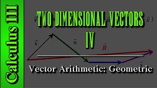 Calculus III Two Dimensional Vectors Level 4 of 13  Vector Arithmetic  Geometric [upl. by Nnyltiak]