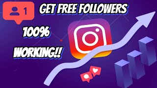 HOW TO GET FREE FOLLOWERS INSTAGRAM 2024 100 WORKING [upl. by Adnorrahs]