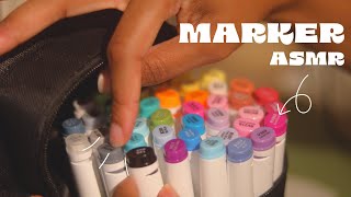 ASMR  Hobbies That Keep Me Calm  Alcohol Markers  Sorting Clicking Coloring Paper Sounds [upl. by Danni303]