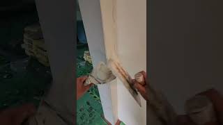 Painter Applying putty  Puttying for renovation putty 240929 [upl. by Idissac813]