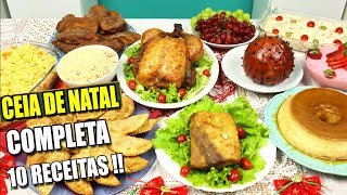 CEIA DE NATAL COMPLETA  10 RECEITAS DE NATAL  CUSTO TOTAL DELICIOSA E FÁCIL DE FAZER [upl. by Buyer273]