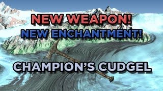 New Skyrim Dragonborn DLC Weapon and Enchantment  Champions Cudgel and Chaos Damage Enchantment [upl. by Pence]