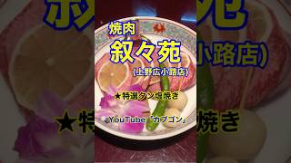 【高級焼肉店♪】「叙々苑 上野広小路店」東京都文京区湯島♪カブゴンのグルメ動画 グルメ 叙々苑 焼肉 キムチ 高級焼肉 上野 Short [upl. by Einnim683]