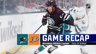 Sharks  Ducks 1112  NHL Highlights 2023 [upl. by Chuck]