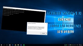 ACTIVAR WINDOWS 10 con CMD  TODAS LAS VERSIONES  Rapido Y Sencillo  2020 [upl. by Eaj]